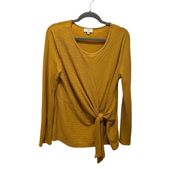 Umgee mustard longsleeve, women’s size M - Picture 1 of 4